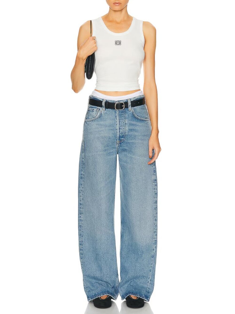 Citizens of Humanity Ayla Baggy Cuffed Wide Leg Jeans 25